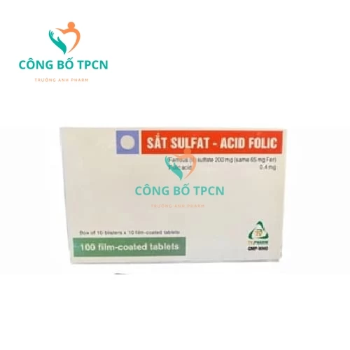 Sắt sulfat - Acid folic TV. Pharm